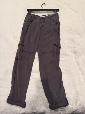 Anthropologie Women's Cargo Pants in Dark Gray